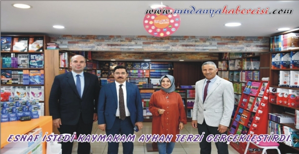 ESNAF STED KAYMAKAM AYHAN TERZ GEREKLETRD.